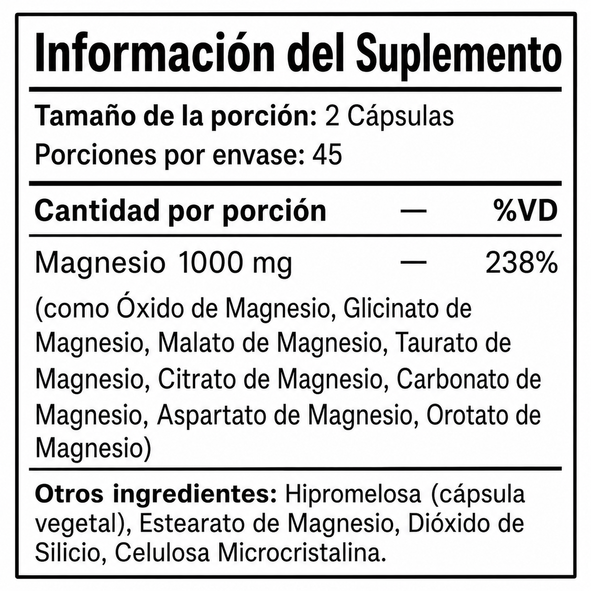 Complejo De Magnesio